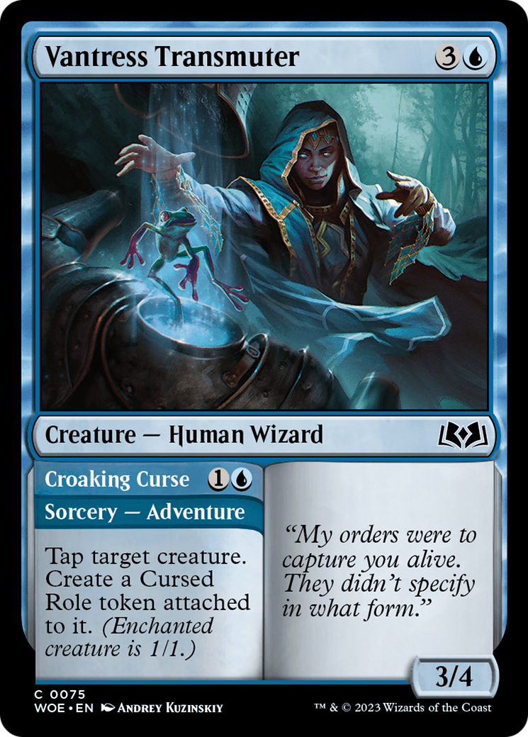 Vantress Transmuter // Croaking Curse [Wilds of Eldraine] | Webway Games