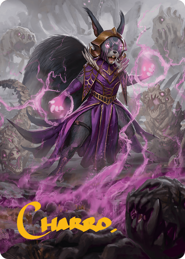 Liliana of the Dark Realms Art Card (Gold-Stamped Signature) [Bloomburrow Art Series] | Webway Games