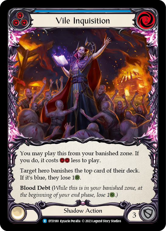 Vile Inquisition (Blue) [DTD180] (Dusk Till Dawn) | Webway Games