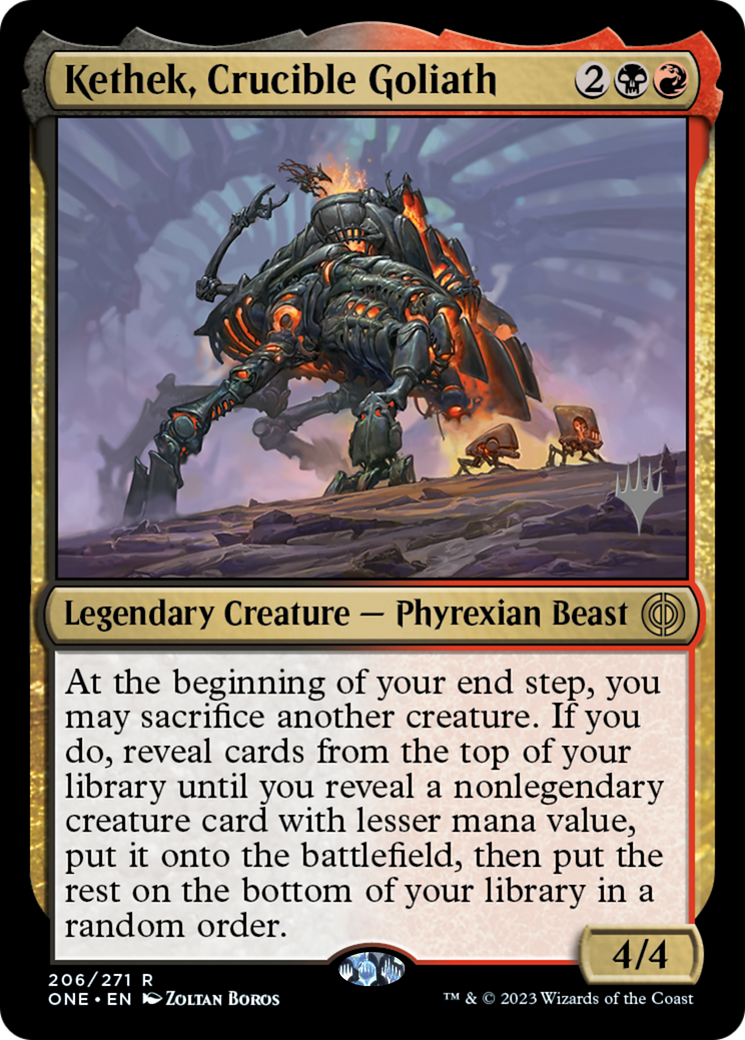 Kethek, Crucible Goliath (Promo Pack) [Phyrexia: All Will Be One Promos] | Webway Games