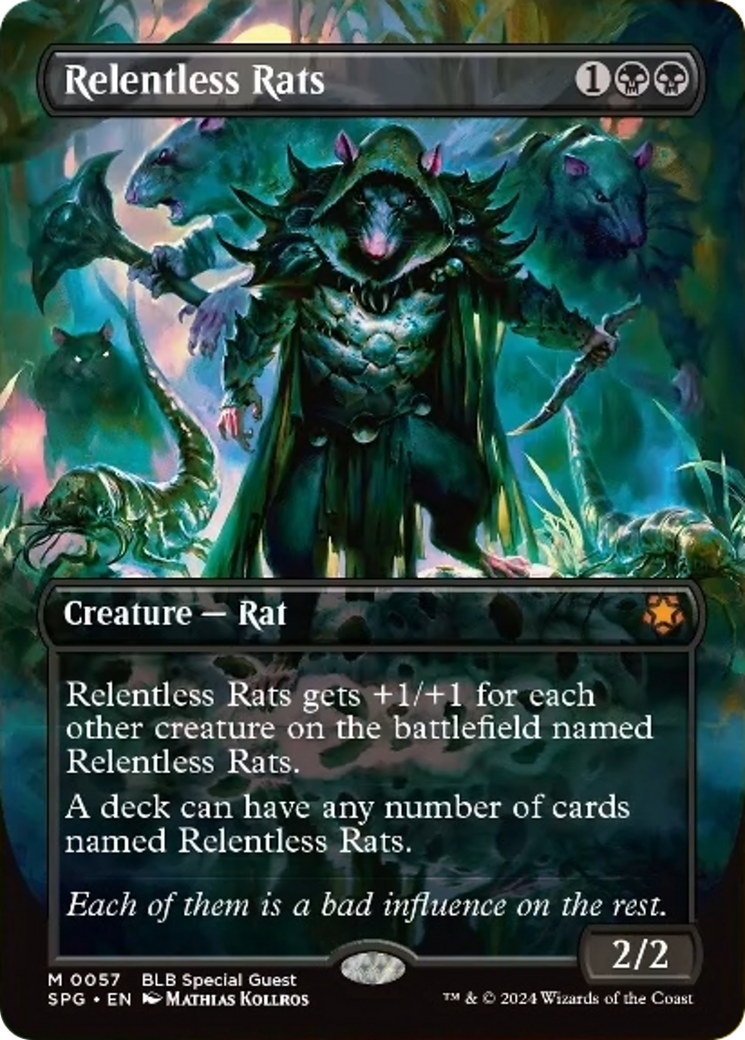 Relentless Rats (Borderless) [Bloomburrow Special Guests] | Webway Games