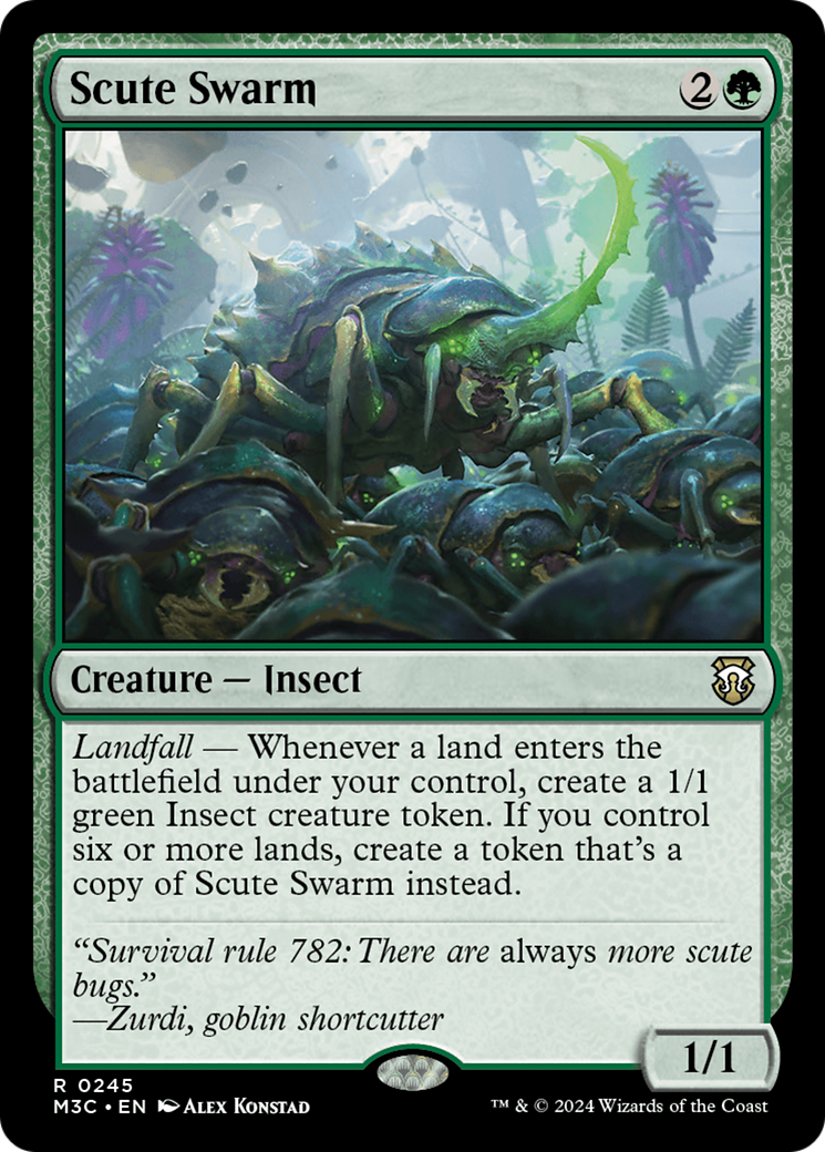 Scute Swarm (Ripple Foil) [Modern Horizons 3 Commander] | Webway Games