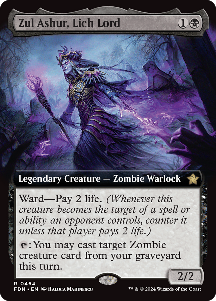 Zul Ashur, Lich Lord (Extended Art) [Foundations] | Webway Games