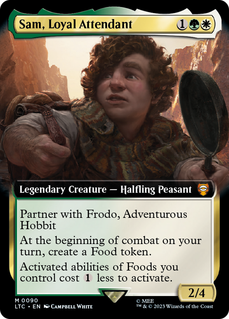 Sam, Loyal Attendant (Extended Art) [The Lord of the Rings: Tales of Middle-Earth Commander] | Webway Games