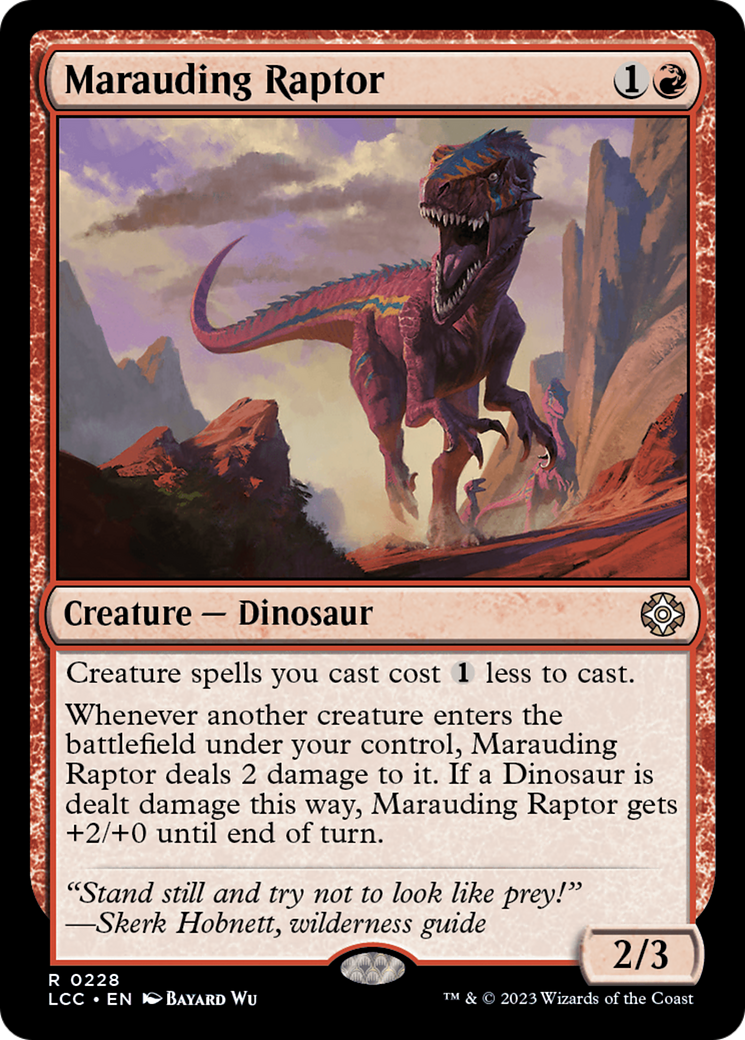 Marauding Raptor [The Lost Caverns of Ixalan Commander] | Webway Games