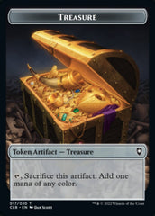 Kor Warrior // Treasure Double-Sided Token [Commander Legends: Battle for Baldur's Gate Tokens] | Webway Games