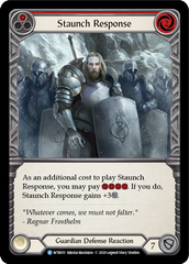 Staunch Response (Red) [U-WTR051] (Welcome to Rathe Unlimited)  Unlimited Rainbow Foil | Webway Games