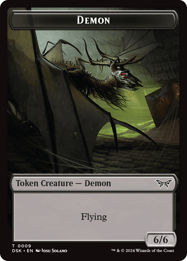 Demon Token [Duskmourn: House of Horror Tokens] | Webway Games