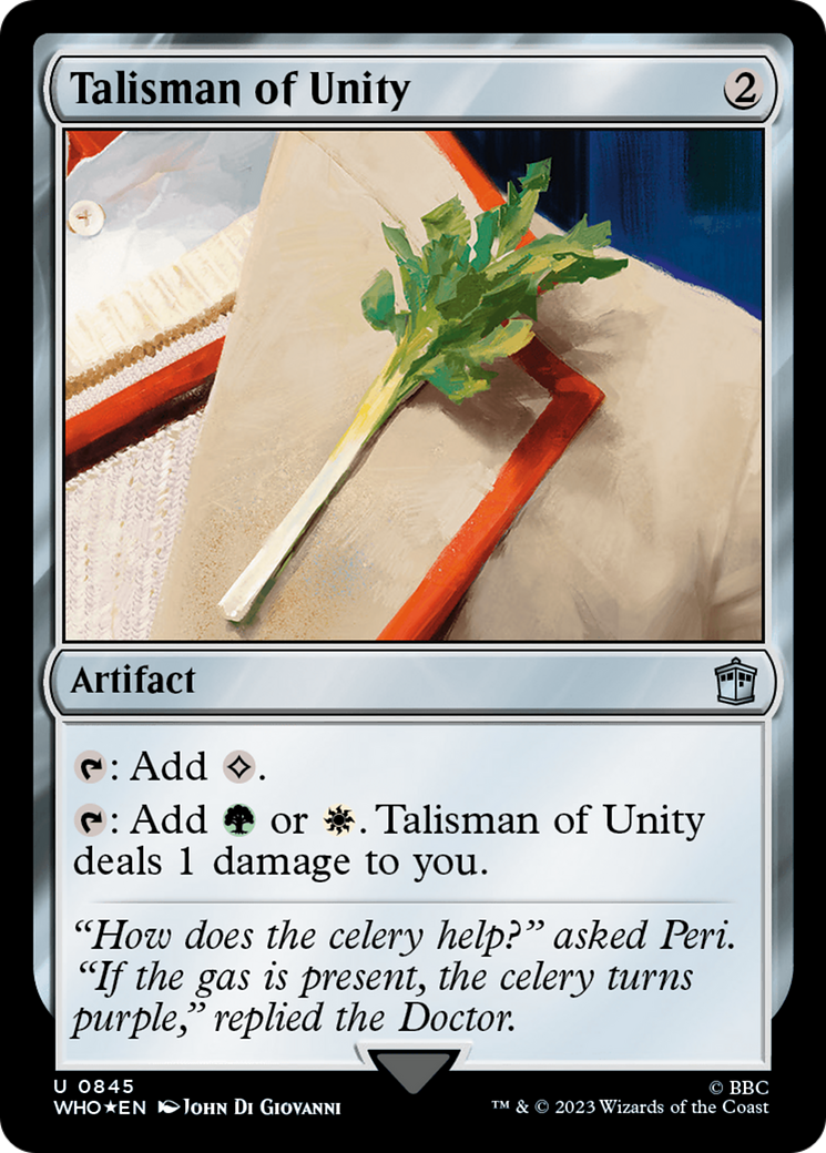 Talisman of Unity (Surge Foil) [Doctor Who] | Webway Games