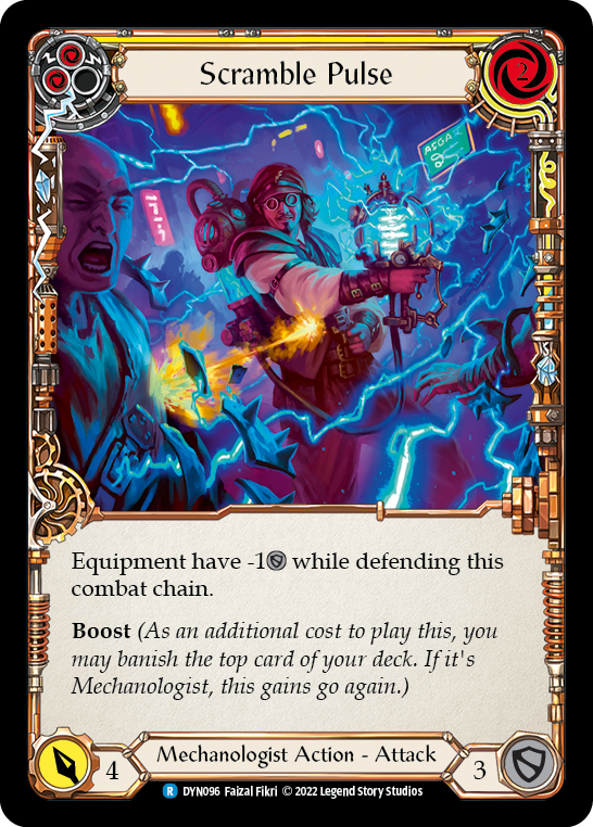 Scramble Pulse (Yellow) [DYN096] (Dynasty)  Rainbow Foil | Webway Games