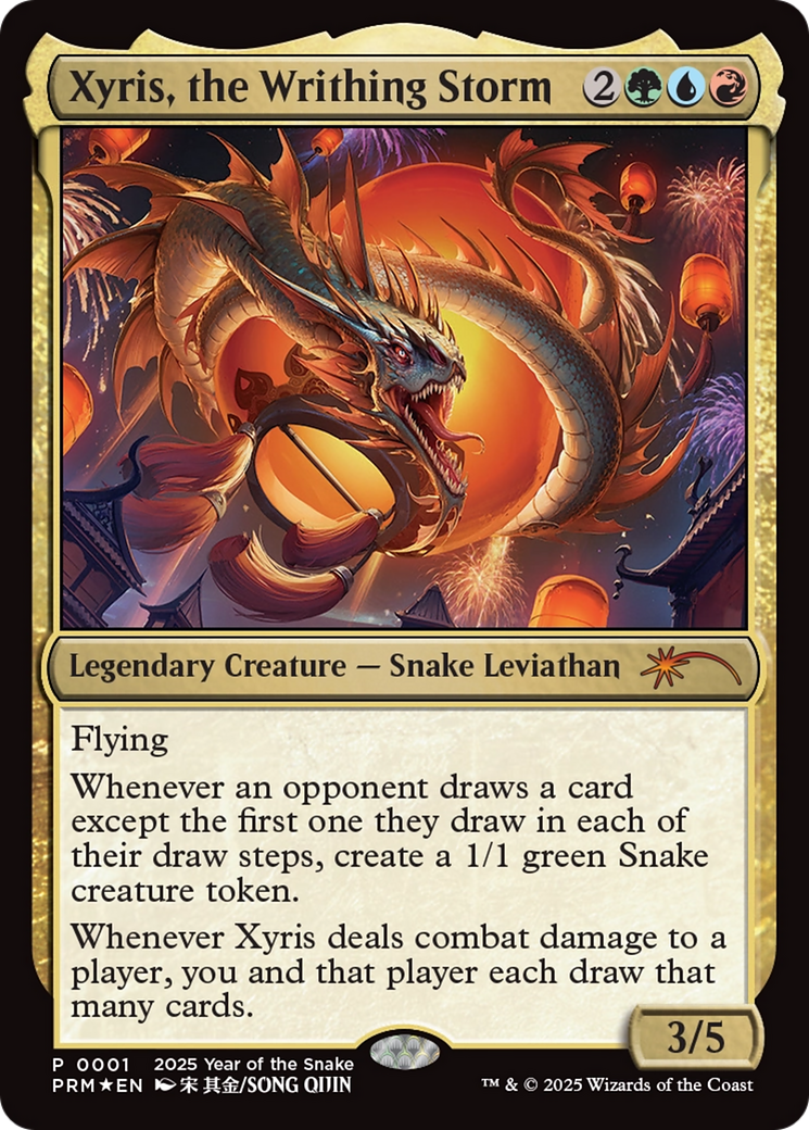 Xyris, the Writhing Storm (Year of the Snake 2025) [Standard Showdown Promos] | Webway Games
