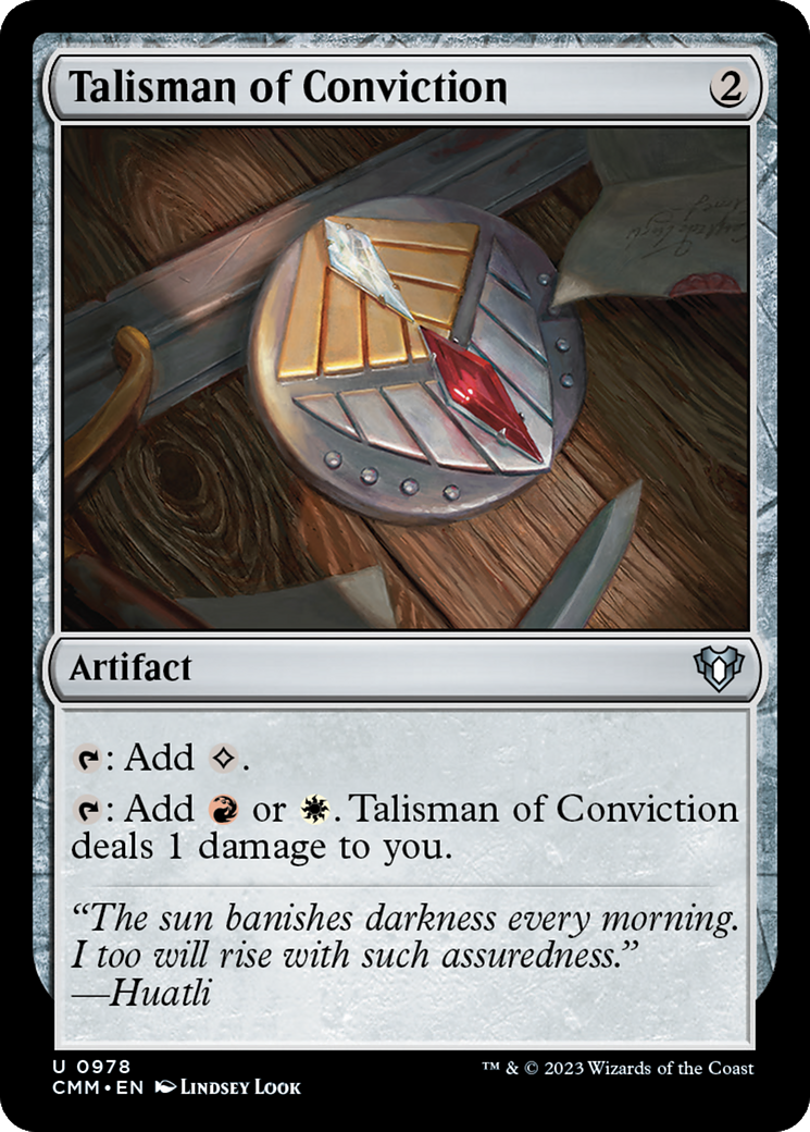 Talisman of Conviction [Commander Masters] | Webway Games