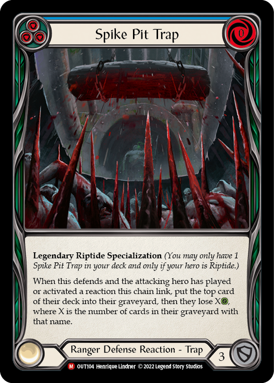 Spike Pit Trap [OUT104] (Outsiders)  Rainbow Foil | Webway Games