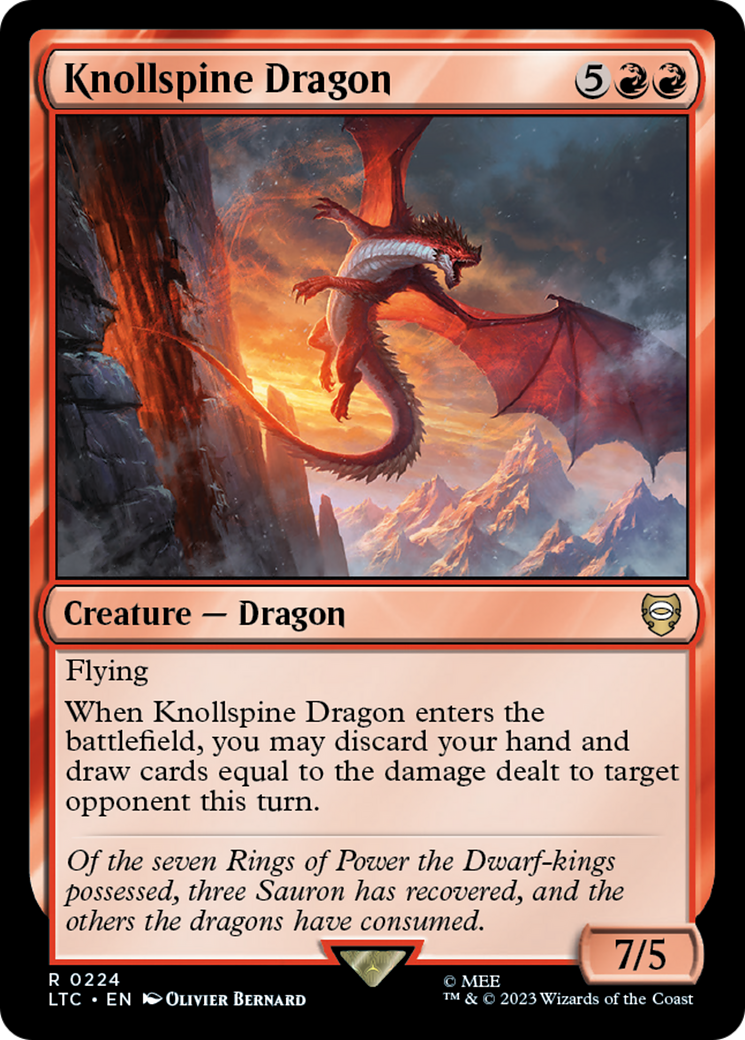 Knollspine Dragon [The Lord of the Rings: Tales of Middle-Earth Commander] | Webway Games