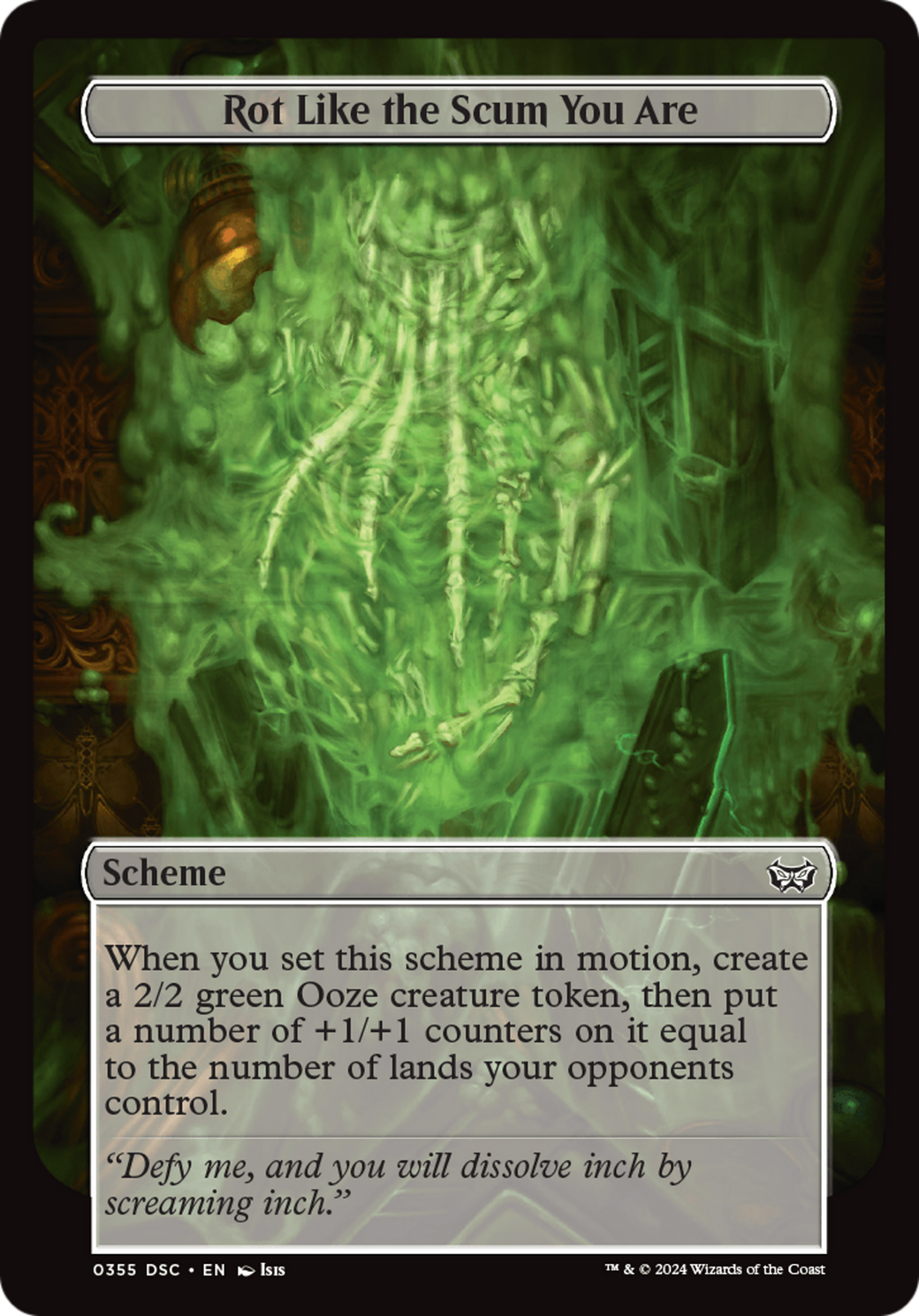 Rot Like the Scum You Are (Full Art) [Duskmourn: Archenemy] | Webway Games