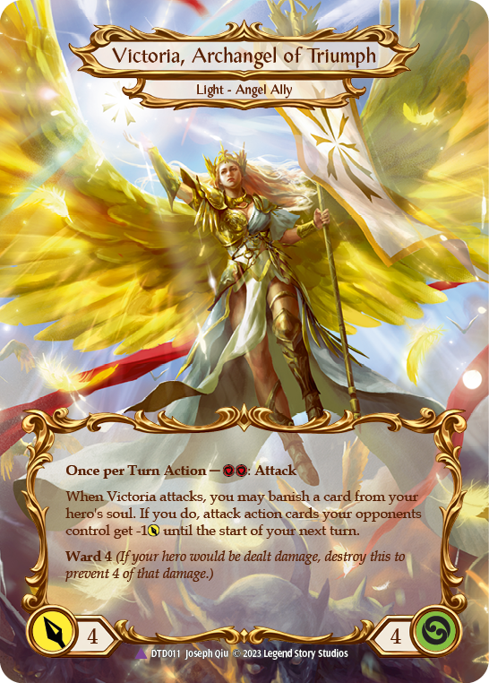 Figment of Triumph // Victoria, Archangel of Triumph (Marvel) [DTD011] (Dusk Till Dawn)  Cold Foil | Webway Games