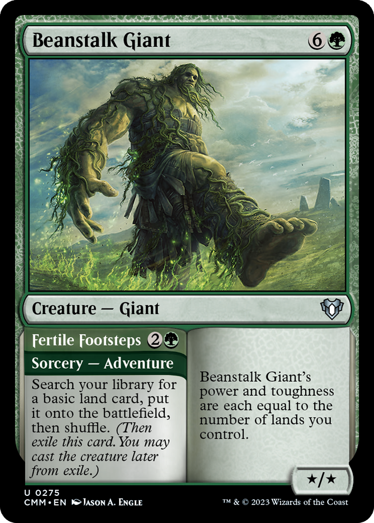 Beanstalk Giant // Fertile Footsteps [Commander Masters] | Webway Games