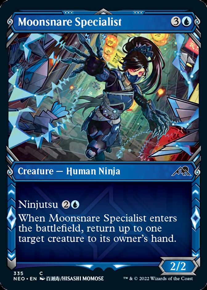 Moonsnare Specialist (Showcase Ninja) [Kamigawa: Neon Dynasty] | Webway Games
