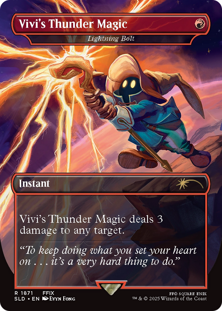 Vivi's Thunder Magic - Lightning Bolt [Secret Lair Drop Series] | Webway Games