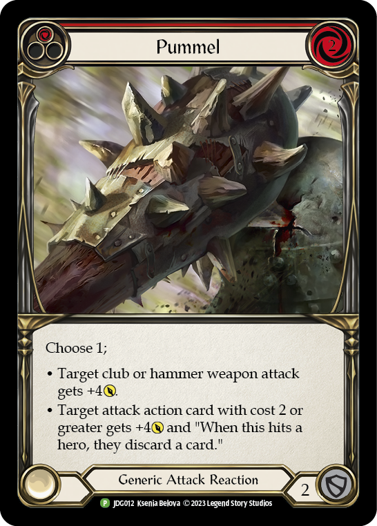 Pummel (Red) [JDG012] (Promo)  Cold Foil | Webway Games