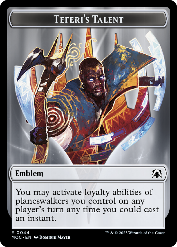 Teferi's Talent Emblem [March of the Machine Commander Tokens] | Webway Games