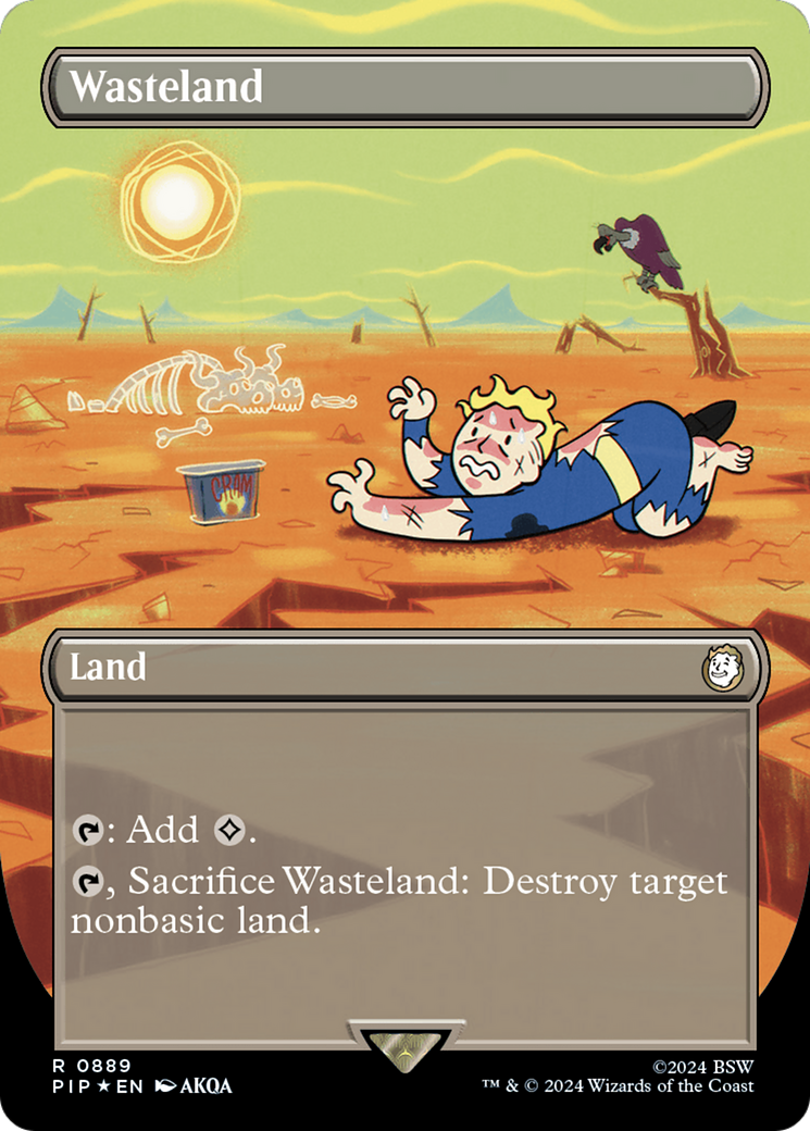 Wasteland (Borderless) (Surge Foil) [Fallout] | Webway Games