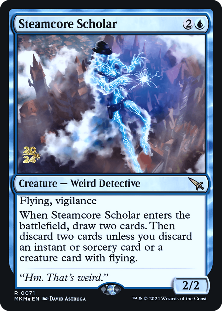 Steamcore Scholar [Murders at Karlov Manor Prerelease Promos] | Webway Games