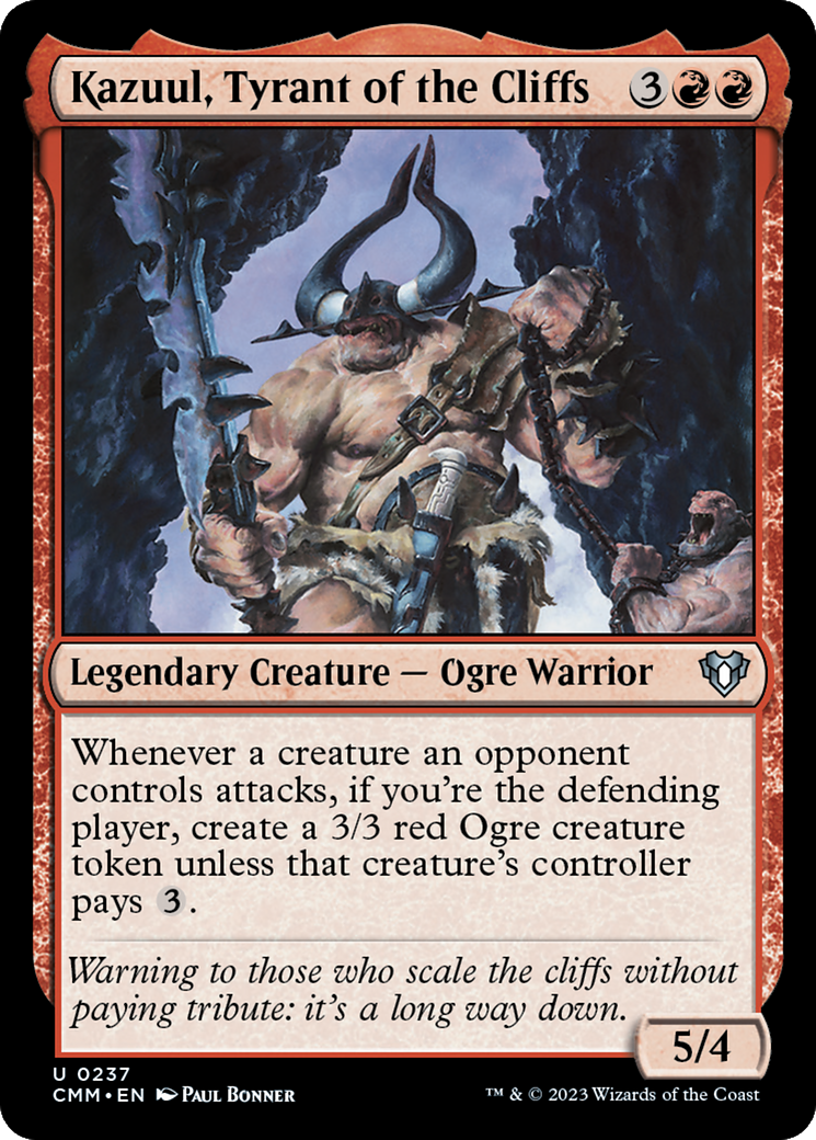 Kazuul, Tyrant of the Cliffs [Commander Masters] | Webway Games