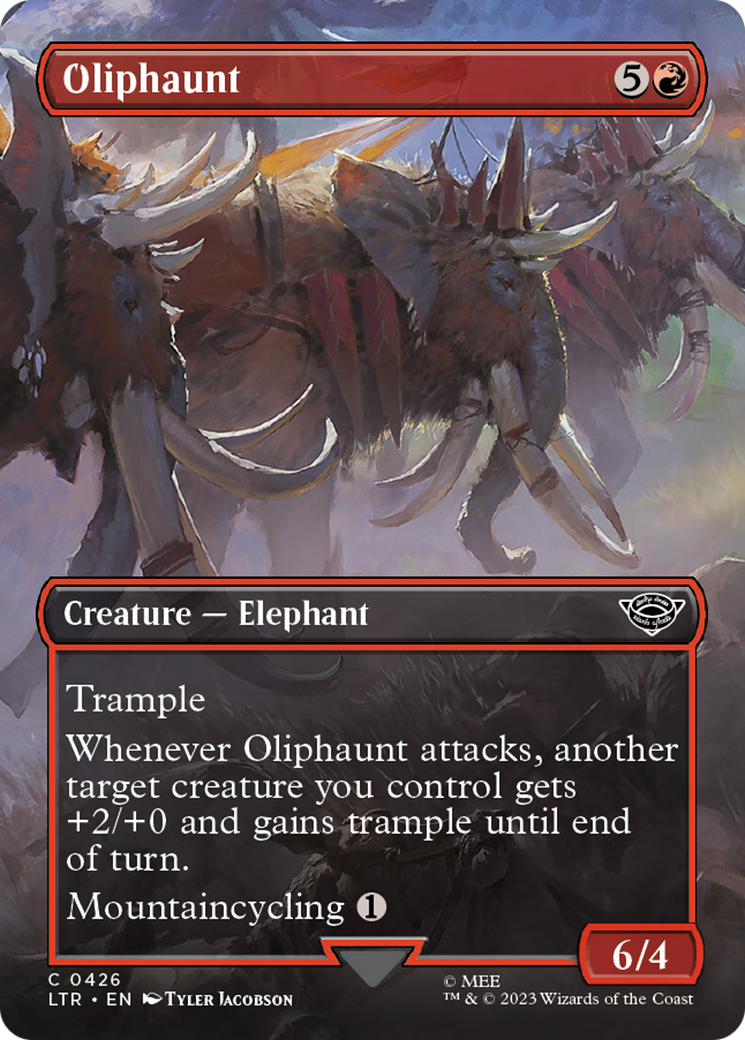Oliphaunt (Borderless Alternate Art) [The Lord of the Rings: Tales of Middle-Earth] | Webway Games