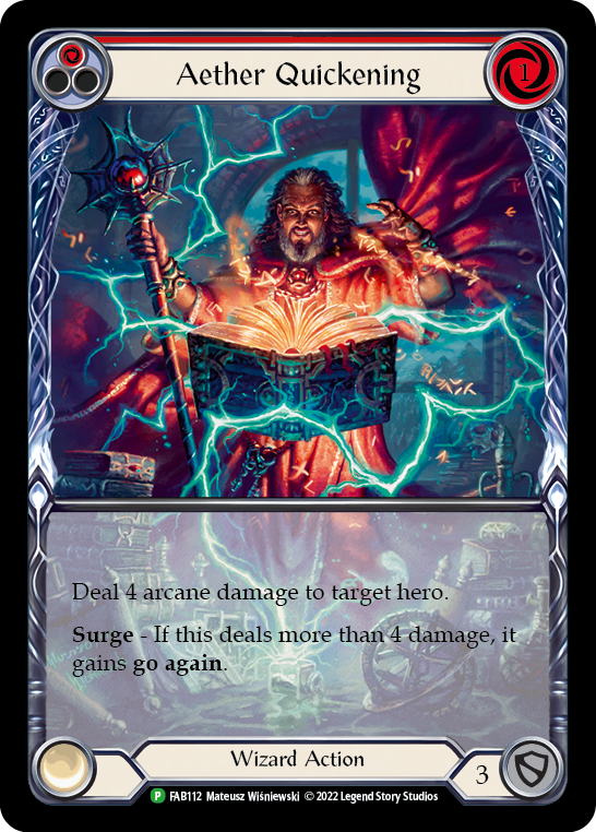 Aether Quickening (Red) [FAB112] (Promo)  Rainbow Foil | Webway Games