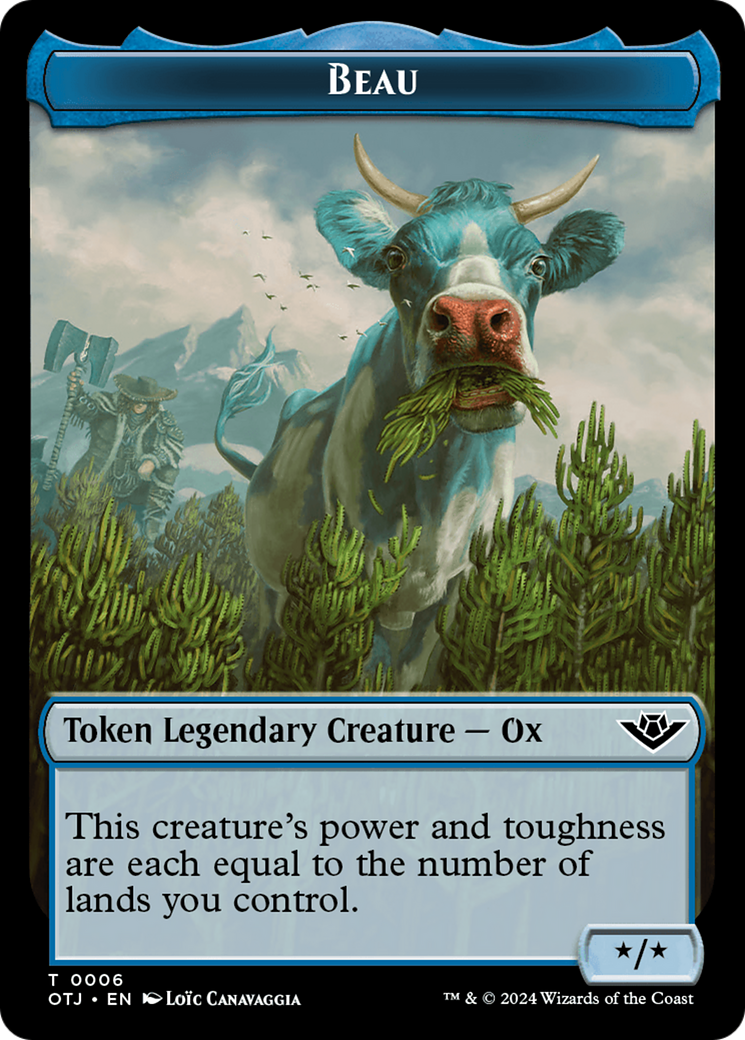 Beau // Plot Double-Sided Token [Outlaws of Thunder Junction Tokens] | Webway Games