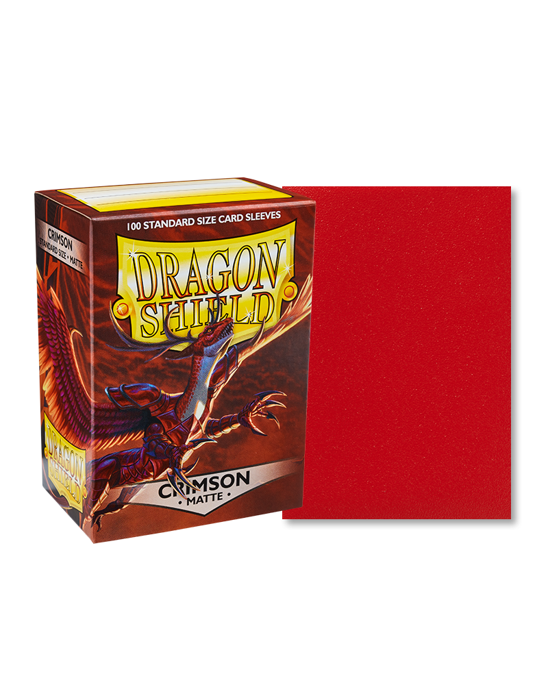 Crimson - Matte Sleeves - Standard Size | Webway Games