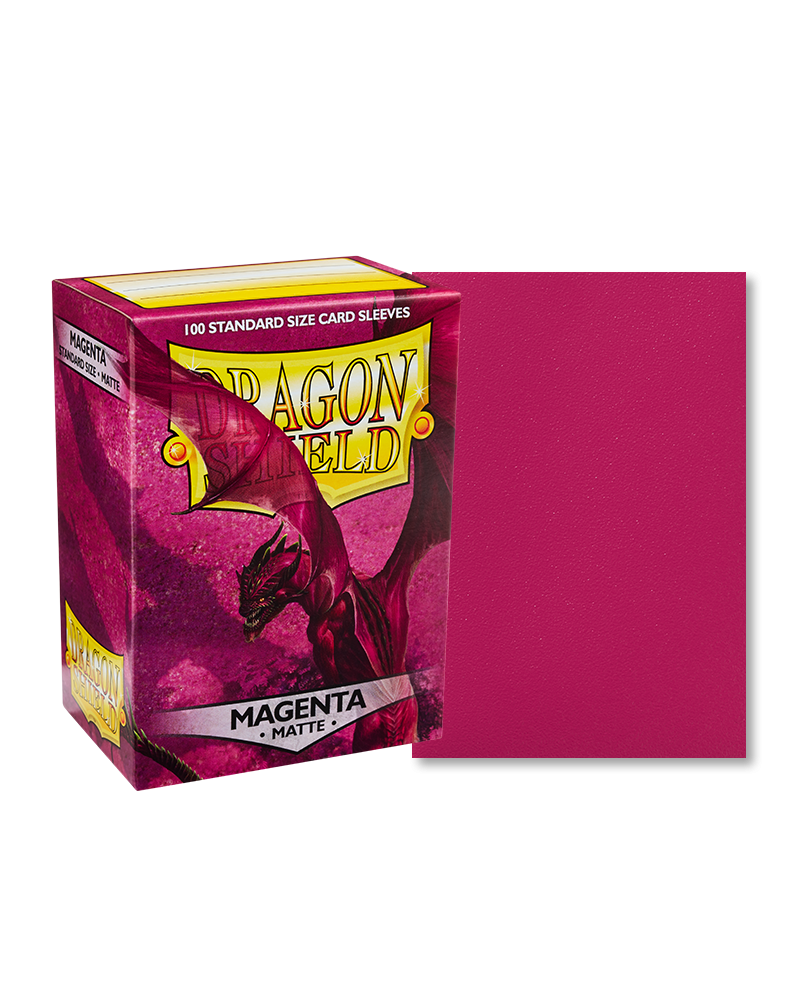 Magenta - Matte Sleeves - Standard Size | Webway Games
