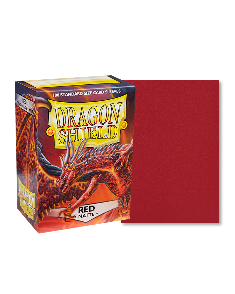 Red - Matte Sleeves - Standard Size | Webway Games