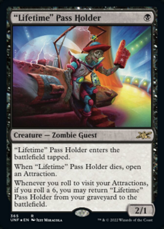 "Lifetime" Pass Holder (Galaxy Foil) [Unfinity] | Webway Games