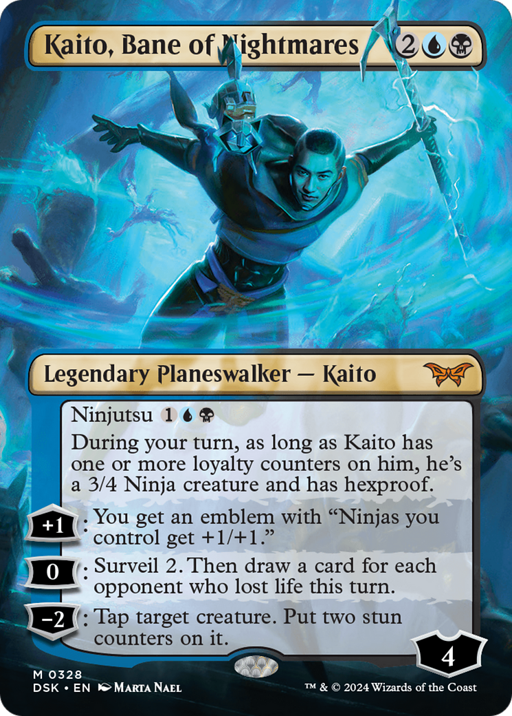 Kaito, Bane of Nightmares (Borderless) [Duskmourn: House of Horror] | Webway Games