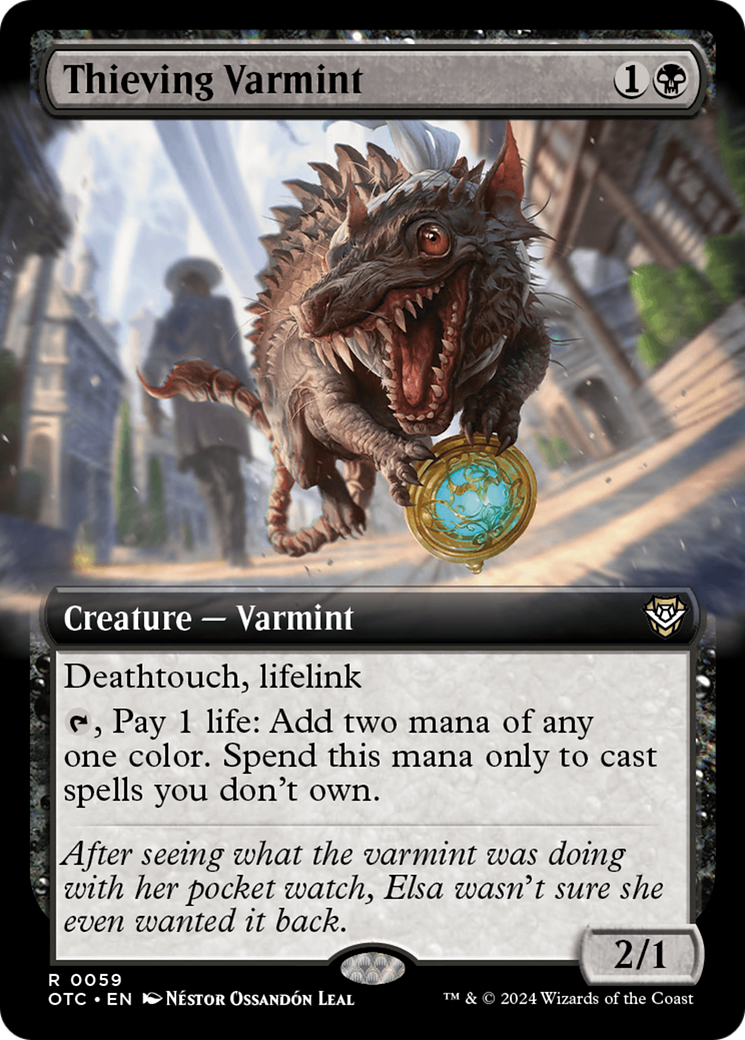 Thieving Varmint (Extended Art) [Outlaws of Thunder Junction Commander] | Webway Games