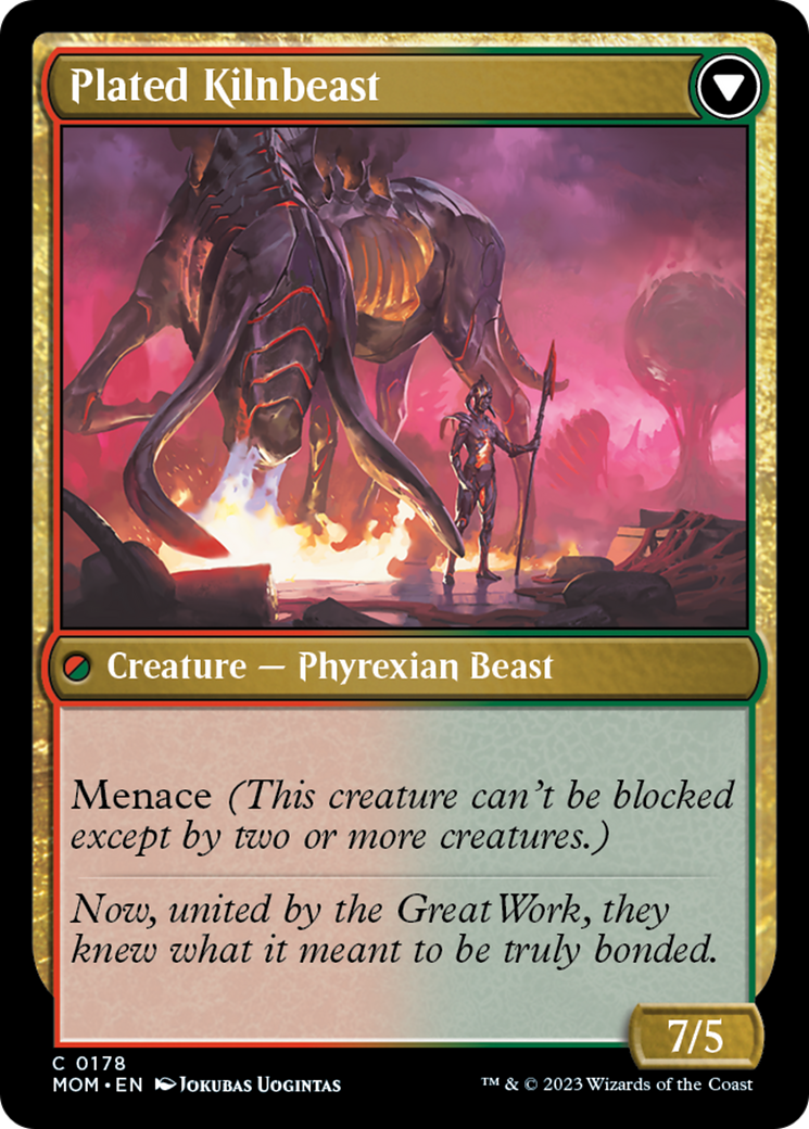 Bonded Herdbeast // Plated Kilnbeast [March of the Machine] | Webway Games