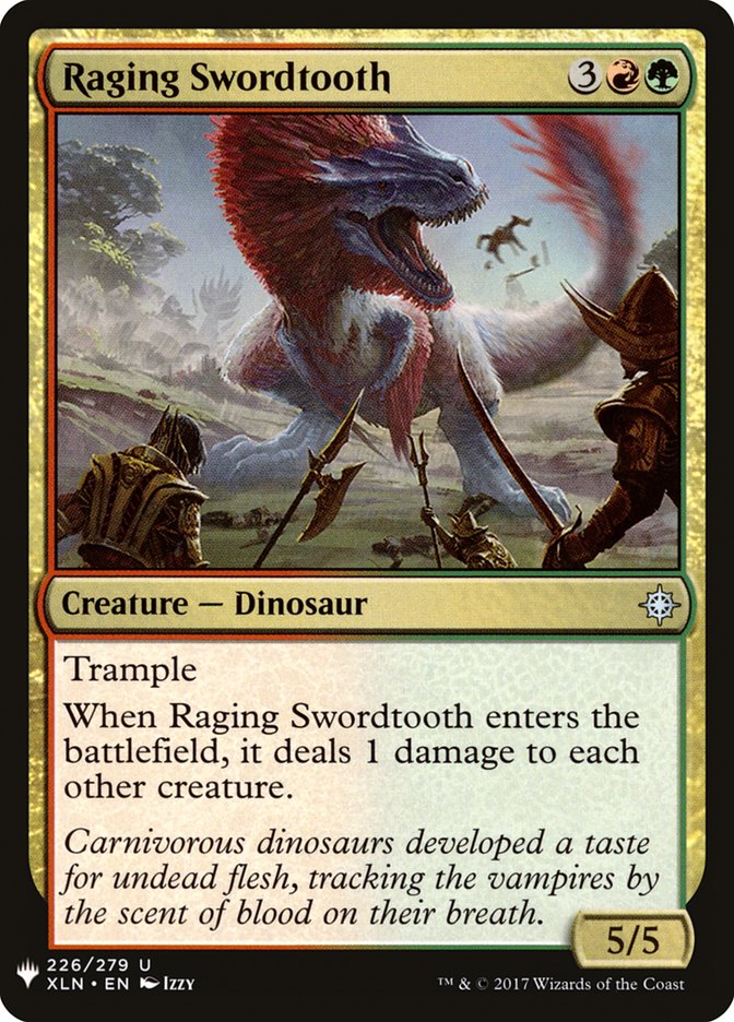 Raging Swordtooth [Mystery Booster] | Webway Games