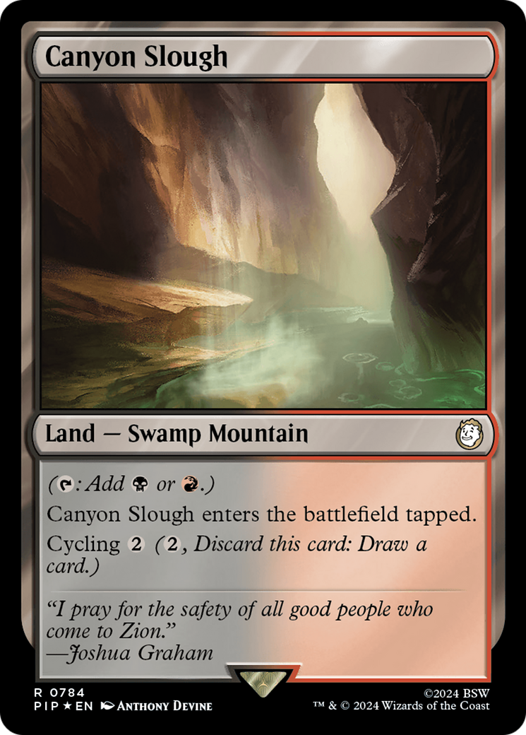 Canyon Slough (Surge Foil) [Fallout] | Webway Games