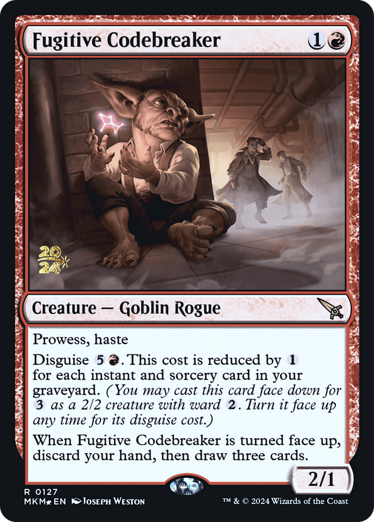 Fugitive Codebreaker [Murders at Karlov Manor Prerelease Promos] | Webway Games