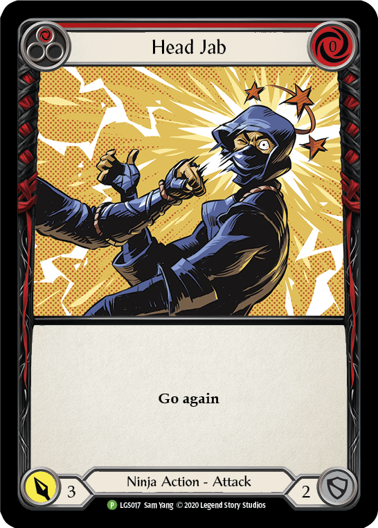 Head Jab (Red) [LGS017] (Promo)  Rainbow Foil | Webway Games