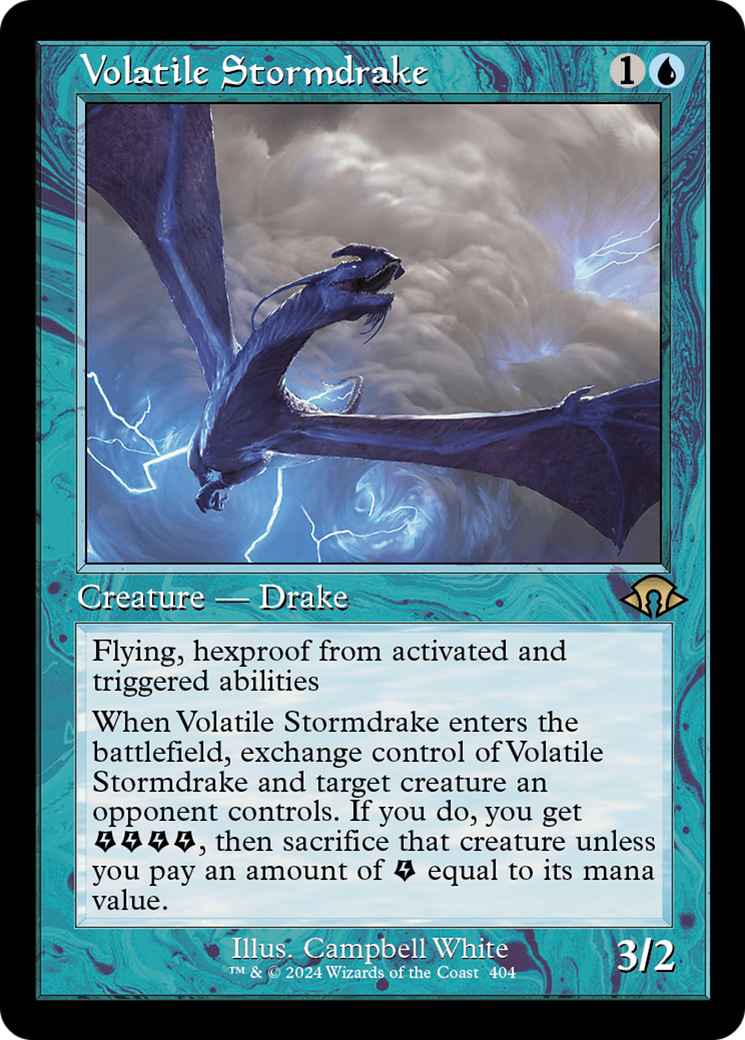 Volatile Stormdrake (Retro) [Modern Horizons 3] | Webway Games