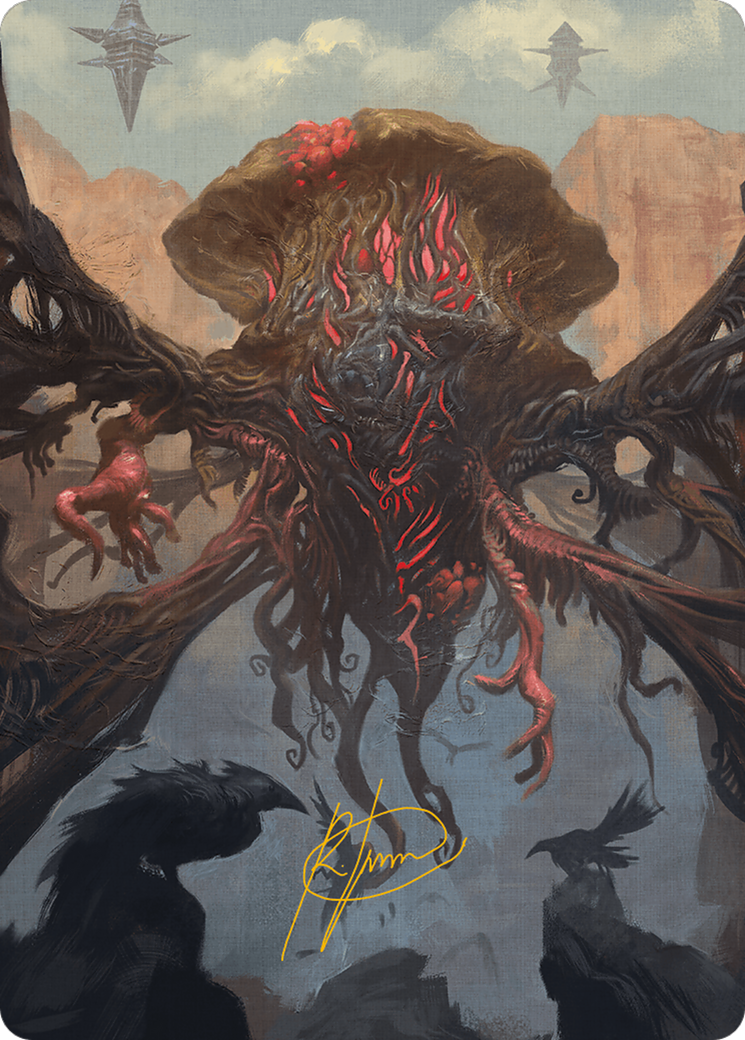 Inversion Behemoth Art Card (Gold-Stamped Signature) [Modern Horizons 3 Art Series] | Webway Games
