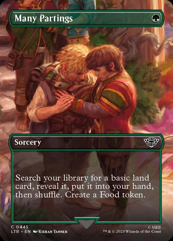Many Partings (Borderless Alternate Art) [The Lord of the Rings: Tales of Middle-Earth] | Webway Games