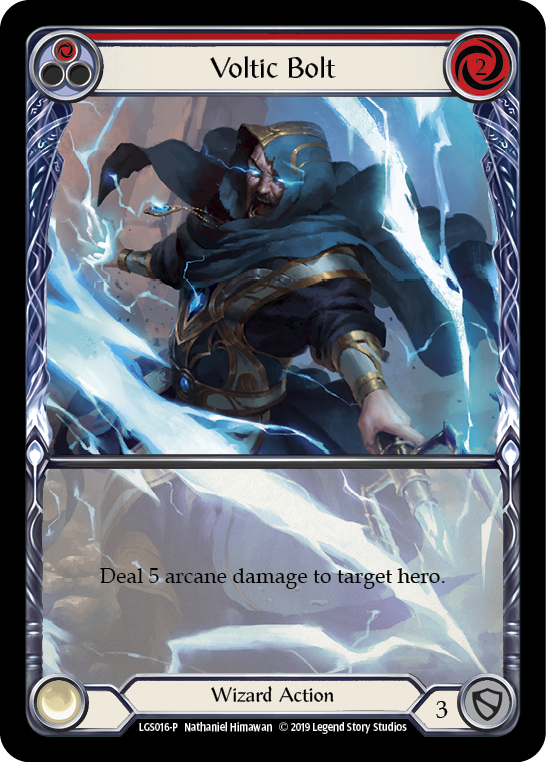 Voltic Bolt (Red) [LGS016-P] (Promo)  1st Edition Normal | Webway Games
