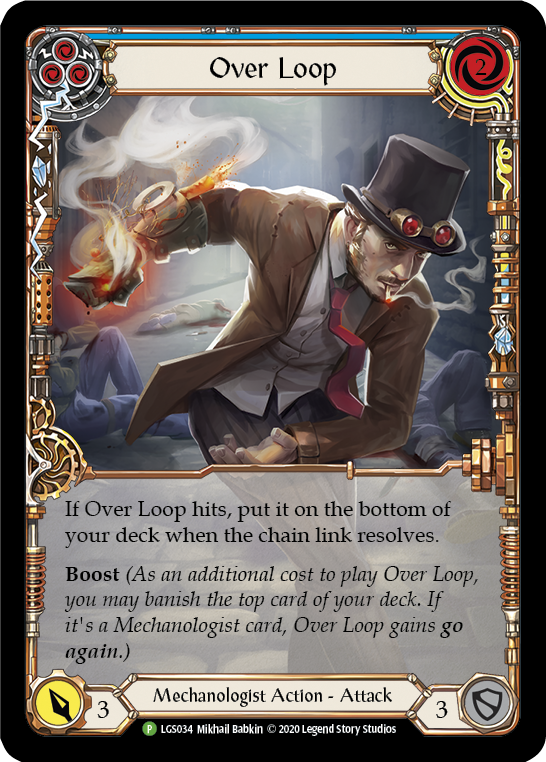 Over Loop (Blue) [LGS034] (Promo)  Rainbow Foil | Webway Games