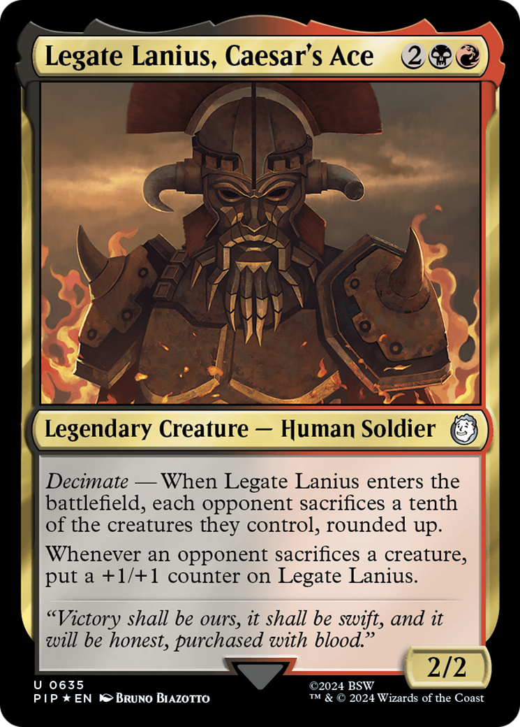 Legate Lanius, Caesar's Ace (Surge Foil) [Fallout] | Webway Games