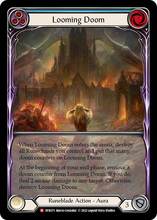 Looming Doom (Extended Art) [DYN175] (Dynasty)  Rainbow Foil | Webway Games