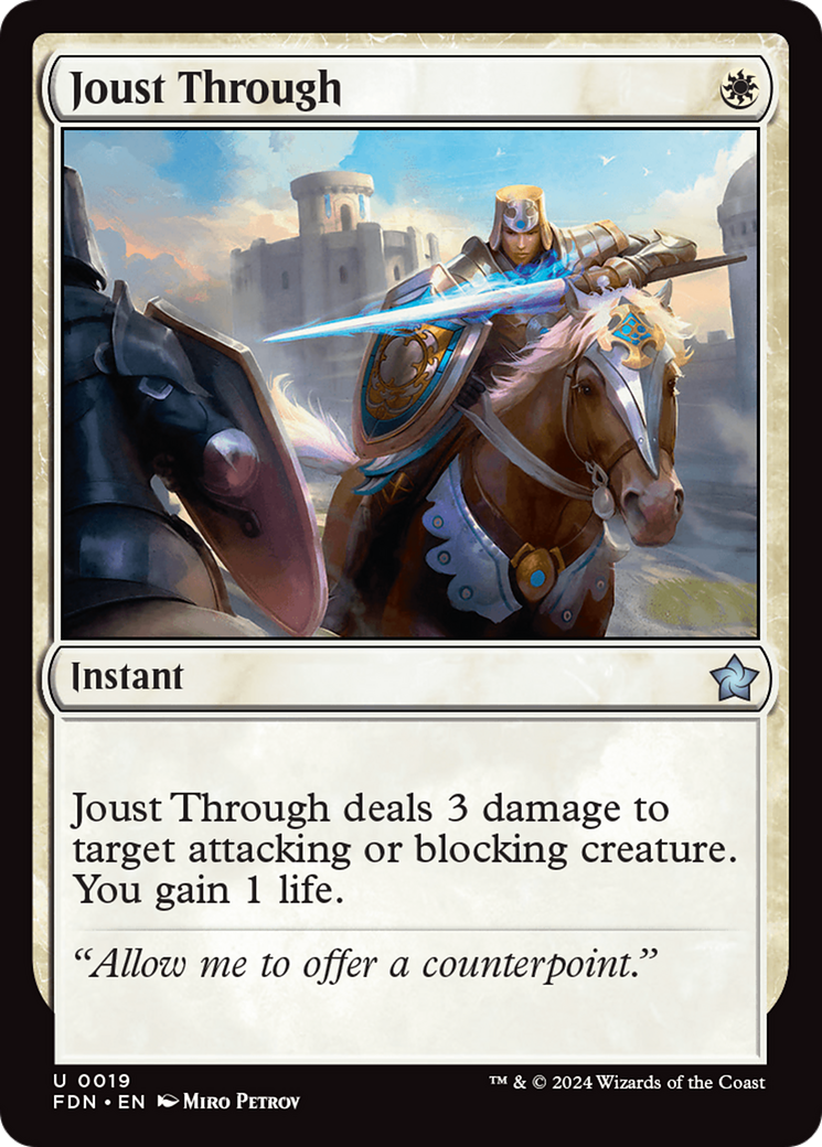 Joust Through [Foundations] | Webway Games